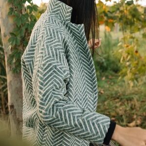 Liz Alig Portuguese Wool Pieper Coat in Vintage Cream